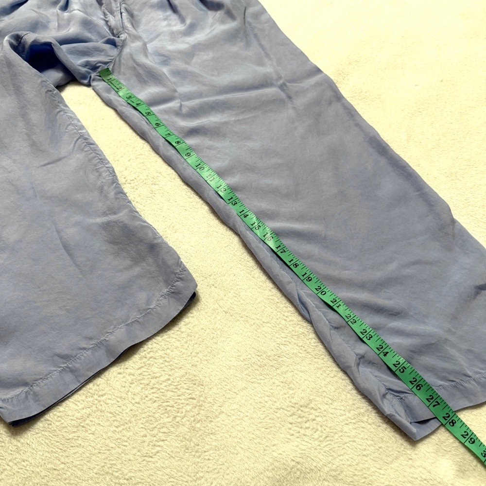 Frankie Shop sz M Tansy Pleated Pants Cupro Silky Wide - Picture 7 of 8